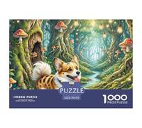 Cardigan Welsh Corgi Jigsaw Puzzles for Adults 1000 Educational Games Pet Dog Challenging Puzzles Fun Present & Activity for Home70x50cm/1000pcs