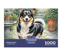 Cardigan Welsh Corgi Puzzles 1000 Pieces for Adults Educational Games Pet Dog Puzzles for Adults Gifts for Men70x50cm/1000pcs