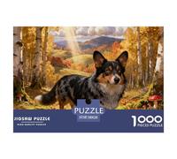 Cardigan Welsh Corgi1000 Piece Puzzle Educational Game Cute Dogs A Challenging Puzzle for Adults And Children 38x26cm/1000pcs