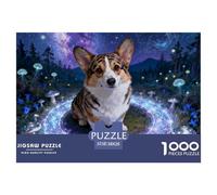 Cardigan Welsh Corgi1000 Piece Puzzle Educational Game Cute Dogs Puzzle Gift for Adults 38x26cm/1000pcs