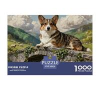 Cardigan Welsh Corgi1000 Piece Puzzle Puzzle Games Cute Dogs Clever Puzzles for Adults And Children 38x26cm/1000pcs