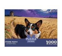Cardigan Welsh Corgi1000 Piece Puzzle Puzzle Games Cute Dogs Clever Puzzles for Adults Children 38x26cm/1000pcs