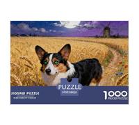 Cardigan Welsh Corgi1000 Piece Puzzle Puzzle Games Cute Dogs Colourful Puzzle for Adults And Children 38x26cm/1000pcs