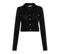 Cardigan with decorative knit - female - Alessandra Rich - Cardigans - Black - XS - Knitwear XS