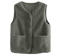 cardigan women,Gilet for Women UK Autumn Winter Vest Trendy Waistcoat Fall Fashion Sleeveless Fleece Gilets Ladies Body Warmer Outfits Jackets Cozy Cardigans Coats Clothing,Green,L