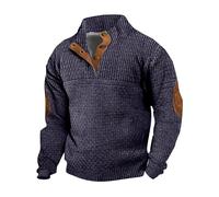 Cardigans For Men Uk Quarter Zip Jumper Men Warm Stand Up Pullover Long Sleeve Comfortable Casual Hoodless Sweatshirt Loose Fit Fashion Versatile Knit Cardigans Sweater Coat Autumn And Winter