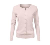 Cardigans for Women UK Button Down Sweater Long Sleeve Knitted Jumper | Cropped Sweatshirts Classic Crew Neck Knit Jacket Older Ladies Pullover Summer Coat Work Tops Office Wear Autumn Clothes