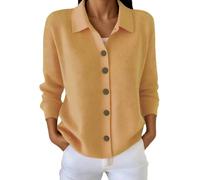 Cardigans For Women Uk,Knitted Button Down Cardigan Sweater Soft Casual Long Sleeve Open Front Coat Pure Color Lightweight Versatile Outerwear