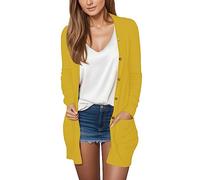 Cardigans For Women Uk Long Sleeve Cardigans With Pocket Lightweight Fashion Sweet Cardigan Casual Loose Elegant Knit Outerwear Soft Comfortable All-Match Sweaters Solid Shawl Tops For Everyday