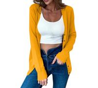 Cardigans for Women UK, Long Sleeve Lightweight Cardigans Button Down V Neck Fine Knit Cardigan Soft Jacket Cozy Top Fall Outerwear Open Front Tops with Pocket for Ladies