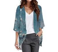 Cardigans for Women Uk Sale, Long Sleeve Aztec Cardigan Women Cover up Women's Chunky Button Front Cardigan with Pocket Bohemian Plain Long Top Deals of the day sale