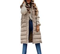 Cardigans For Women Uk Sleeveless Long Vest For Women Lightweight Puffer Down Coat Gilet Button Jacket Warm Puffer Solid Color Vest Hooded Down Coats Casual Fashion Coat Winter Outerwear
