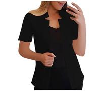 Cardigans for Women UK Womens Blazers Jackets Summer Short Sleeve Business Casual Outfits Lapel Work Office Suit Blazer Lightweight Slim Fit Suit Jacket