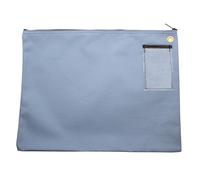 Cardinal bag supplies Interoffice Canvas Mailbag, Transit Envelope, Mailer Pouch, Sack for Documents, 18 x 14 inch (Gray Blue)