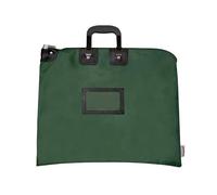 Cardinal bag supplies Locking Night Deposit Courier Bag with Handles, HIPAA Compliant, 15 x 19 inch, Forest Green, 15 x 19 x 1 inches