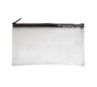 Cardinal bag supplies Multi-Purpose Zipper Bag, Reusable, Travel Pouch, Lightweight, Makeup Organizer, 11 x 6 Inch (Clear)