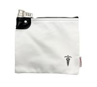 Cardinal bag supplies Opioid Anti Diversion Medication Lockable Bag, Combination Keyed Storage Case, Prescription Pouch, Pill Organizer, 8 x 10 inch (White)