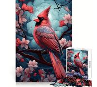 Cardinal Bird 1000 Piece Jigsaws for Adults Puzzle Brain Wellness Time Well Spent Perfect Lock Birthday Present (50x75cm)