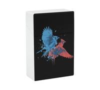 Cardinal Bird Blue Jay Slim Cigarette Case Holder Plastic Pocket Smoking Box Accessories for Men Women