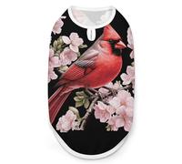 Cardinal Bird Dog Clothes Dogs Jacket Pet Shirts Coats for Summer Apparel L