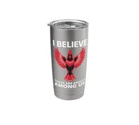 Cardinal Bird I Believe There are Angels Among Us Bird Stainless Steel Insulated Tumbler