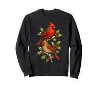 Cardinal Birds on Holly Branches Sweatshirt
