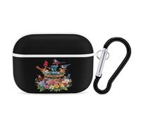 Cardinal & Chickadee Birds Spring Flowers Headphone Case Compatible with AirPods Pro PC Shell Carrying Case with Keychain White-style