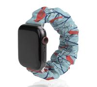Cardinal Cute Bird Fashion Scrunchie Watch Strap Compatible with IWatch Series 1 2 3 4 5 6 Elastic Replacement Band