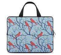 Cardinal Cute Bird Funny Laptop Sleeve Case with Carry Handle Waterproof Protective Computer Cover 10-17 Inch