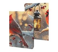 Cardinal Cute Bird With Lantern Slim Tablet Cases Compatible with iPad Series Without Pencil Holder Protective Cover Compatible with ipad Mini 1/2/3/4/5 (7.9in)