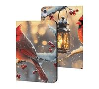 Cardinal Cute Bird With Lantern Slim Tablet Cases Compatible with iPad Series Without Pencil Holder Protective Cover Compatible with ipad Mini6 (8.3in)