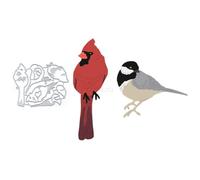 Cardinal Die-Cuts for Card Making, Bird Metal, Carbon Steel, Scrapbooking-Die-Cuts, Reusable