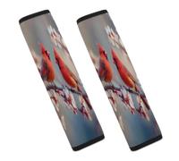 Cardinal Flower Car Seat Belt Cover Shoulder Pad 2PCS