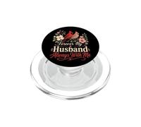 Cardinal Forever My Husband Always With Me Memorial Gift PopSockets PopGrip for MagSafe
