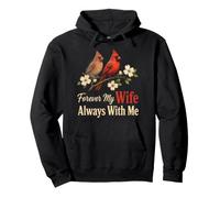 Cardinal Forever My Wife Always With Me Memorial Gift Pullover Hoodie