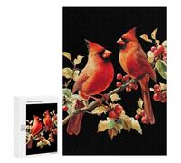 Cardinal Funny Birds Wooden Jigsaw Puzzles for Adults Funny Brain-Teasing Game Idea Puzzle Gift