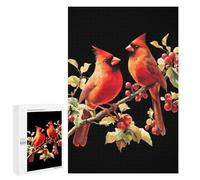 Cardinal Funny Birds Wooden Jigsaw Puzzles for Adults Funny Brain-Teasing Game Idea Puzzle Gift