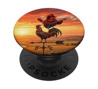 Cardinal Guitar Weathervane Birdlover Birding Biologist Bird PopSockets Adhesive PopGrip