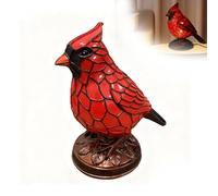 Cardinal Lamp, Cardinal Bird Desk Lamp for Christmas Decor, Red Resin Table Light for Bedside & Living Room, Warm Gift of Remembrance, Home Art Decor (1pcs)