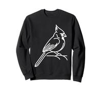 Cardinal Line Art Birdwatcher Sweatshirt