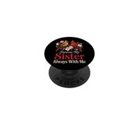 Cardinal Memorial Forever My Sister Always With Me PopSockets Adhesive PopGrip