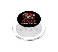Cardinal Memorial Forever My Sister Always With Me PopSockets PopGrip for MagSafe