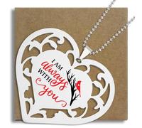 Cardinal Memorial Ornaments “I Am Always with You” Sympathy Gift for Loss Grief Cardinal Keepsake Heart Ornament S2X23