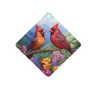 Cardinal on Branch Air Freshener Hanging Car Incense Chip Diffuser Scented Decor for Car Home