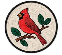 Cardinal Patch for Clothes - Embroidered Iron on Patch for Backpack Jacket - Fabric Sports Patches for Clothes Souvenirs & Gifts ID45095