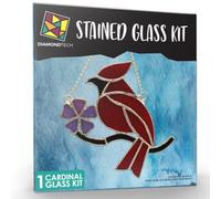 Cardinal Pre-Cut Stained Glass Kit-Make Your own Beautiful Glass Project.