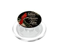 Cardinal Signs From Heaven Love Never Dies Red Bird Memorial PopSockets PopGrip for MagSafe