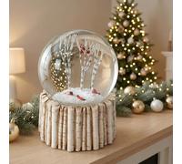 Cardinal Snow Globe, Red Bird Snowglobe Animal Snow Flake Glass Snow Globes for Adults Men Birthday, 100MM Valentine's Day Snow Globe NO Music