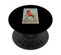 Cardinal Tarot Card Cardinals Cardinal Bird PopSockets Adhesive PopGrip