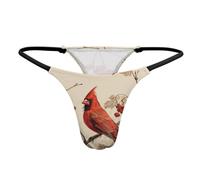 Cardinal Vintage Bird Thong Women Underwear Low Rise Panties Women G-String Thongs